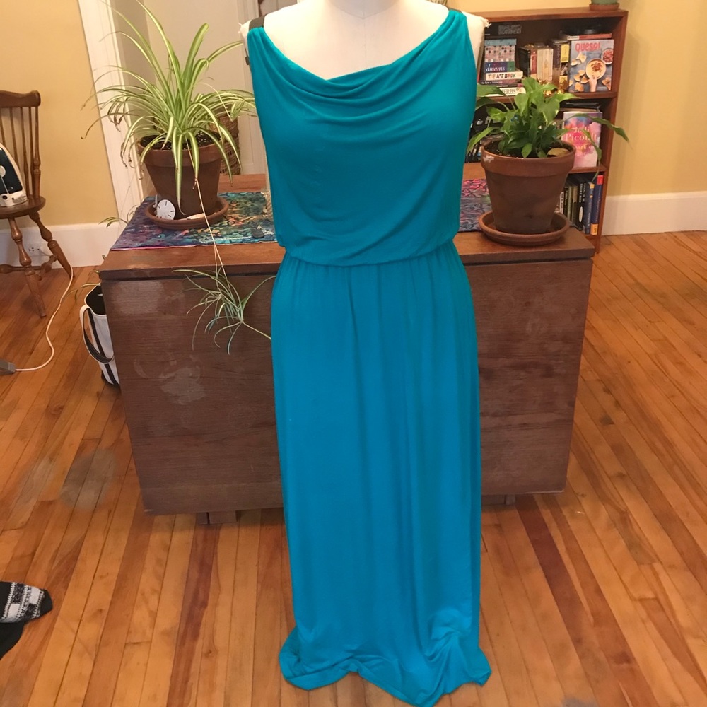 Grecian style jersey maxi